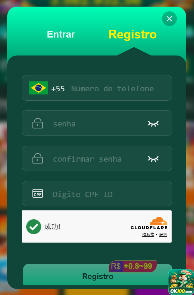 ok100.com mergulhe em premium jogo